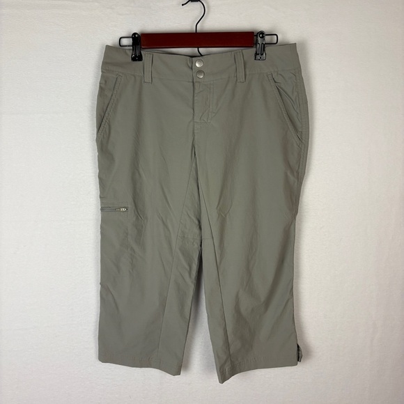 Coolibar UPF 50+ Capri Gray Outdoor Hiking Pants - Picture 1 of 8